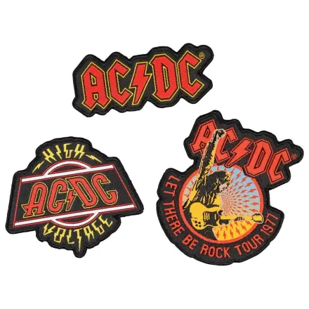 AC/DC sada 3 nášivek fotografii produktu