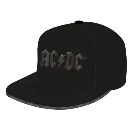 ACDC Snapback kšiltovka s lesklým černým logem fotografii produktu