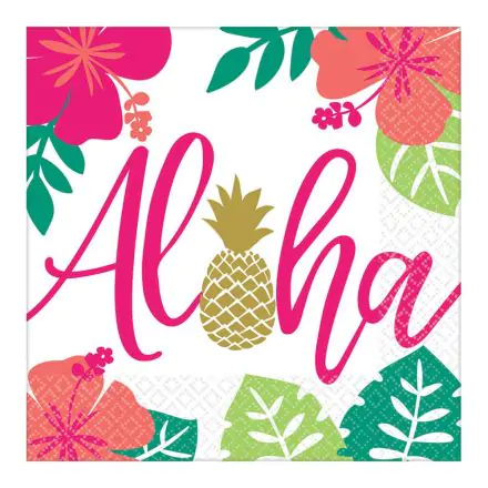Aloha ubrousky, 16 ks, 33*33 cm fotografii produktu