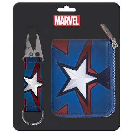 Marvel Captain America klíčenka + sada peněženek fotografii produktu