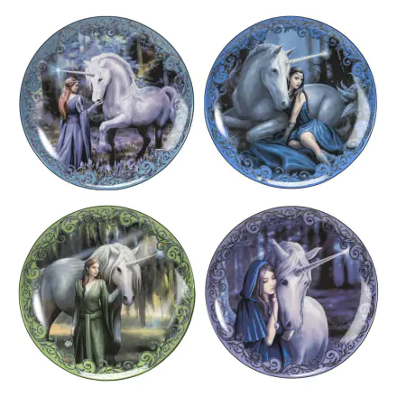 Anne Stokes Talíře 4-Pack Unicorn and Maiden fotografii produktu