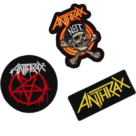 Anthrax 3 ks sada nášivek fotografii produktu