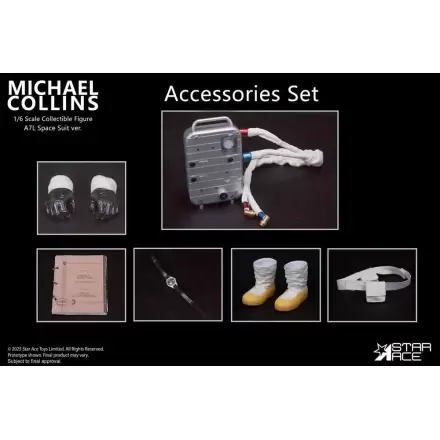 Apollo 11 doplňky pro 1/6 akční figurku Michael Collins fotografii produktu