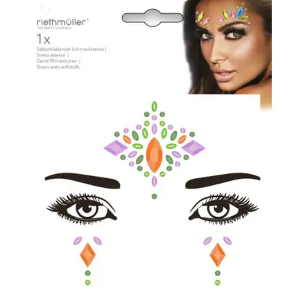 Tetování na obličej se samolepicími kamínky fotografii produktu