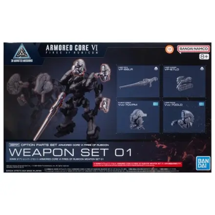 Armored Core VI 30mm volitelné díly Set Weapon Set 01 modelová sada fotografii produktu