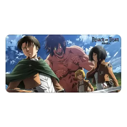 Attack on Titan XXL podložka pod myš Eren, Mikasa, Armin, Levi fotografii produktu