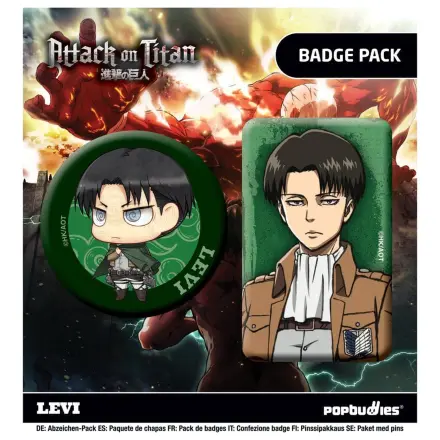 Attack on Titan Odznaky 2-balení Levi fotografii produktu