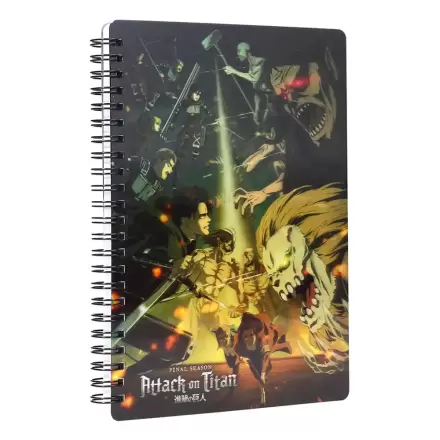 Attack on Titan Notebook s 3D efektem Zápas termékfotója