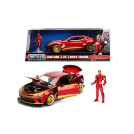 Avengers Diecast Model 1/24 2016 Chevy Camaro SS Iron Man - kovový model fotografii produktu