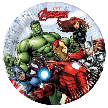 Avengers papírový talíř 8 kusů 20 cm fotografii produktu