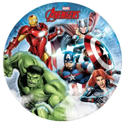 Avengers papírový talíř 8 kusů 23 cm fotografii produktu