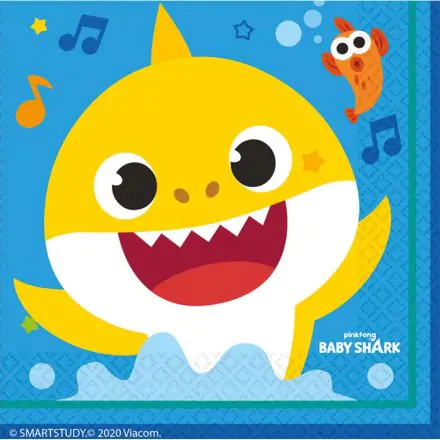 Baby Shark Ubrousky 16 ks 33*33 cm fotografii produktu