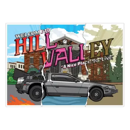Back To The Future Umělecký tisk Hill Valley 40th Anniversary Limitovaná edice 42 x 30 cm fotografii produktu