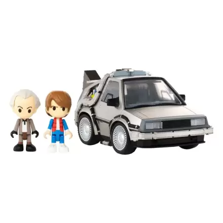 Back to the Future Q-Village Vozidlo s minifigurkami Time Machine 9 cm fotografii produktu