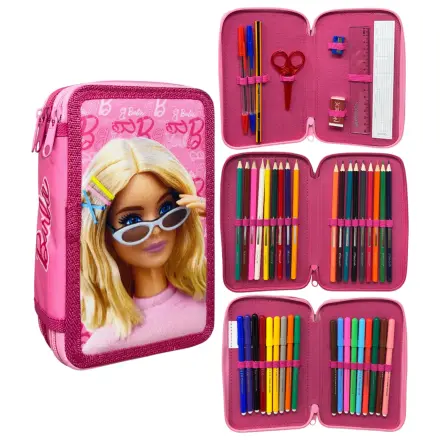 Barbie Glam Style naplněné trojité pouzdro na tužky fotografii produktu