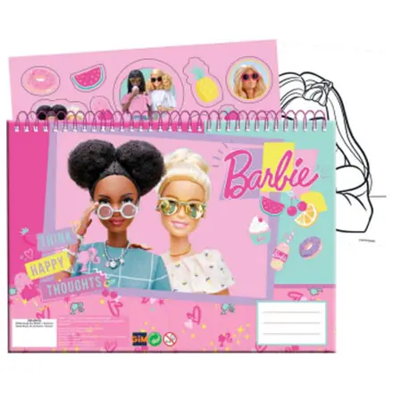 Barbie Happy Thoughts A/4 Spirálový skicák 40 listů se samolepkami fotografii produktu