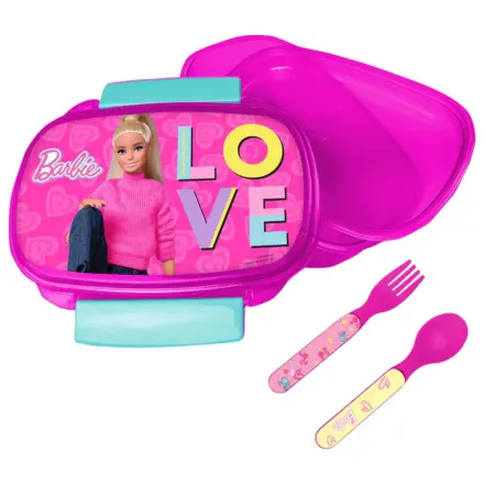 Barbie Love krabička na sendvič + sada příborů fotografii produktu