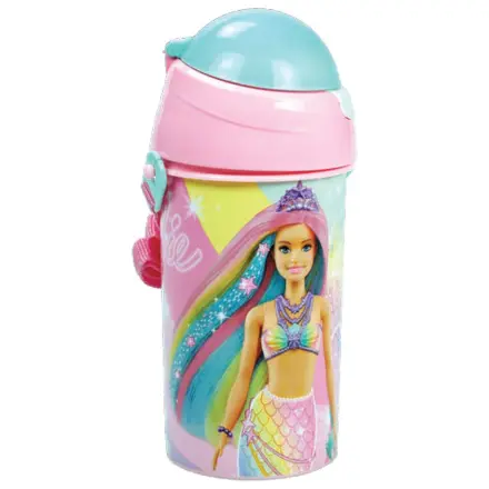 Barbie Sparkle plastová láhev se brčkem a háčkem 500 ml fotografii produktu
