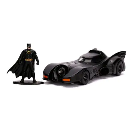 Batman 1989 Hollywood Rides Diecast Model 1/32 1989 Batmobil s figurkou termékfotója