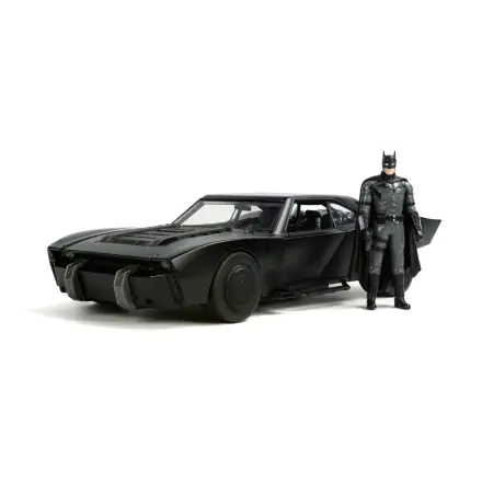 Batman 2022 Hollywood Rides Diecast Model 1/18 2022 Batmobile s figurkou fotografii produktu