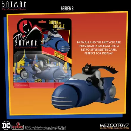 Batman the Animated Series 2 5 Points Akční figurka Batman & Batcycle 10 cm termékfotója