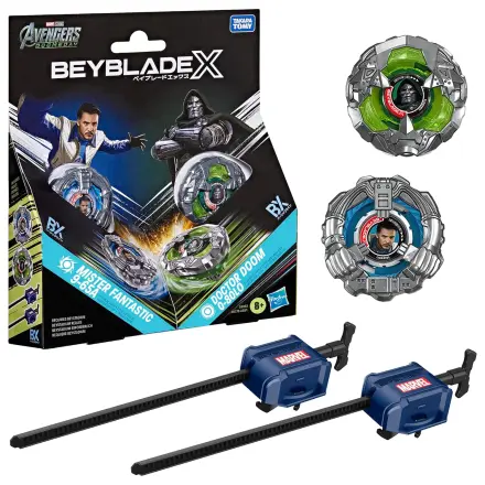 BEYBLADE X Mister Fantastic 9-65A & Doctor Doom 0-80LO fotografii produktu