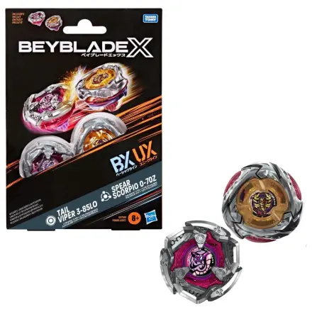 Beyblade X Tail Viper 3-85LO a Spear Scorpio 0-70Z fotografii produktu