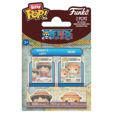 Bitty Funko POP balení 2 figurek One Piece Luffy & Nami fotografii produktu