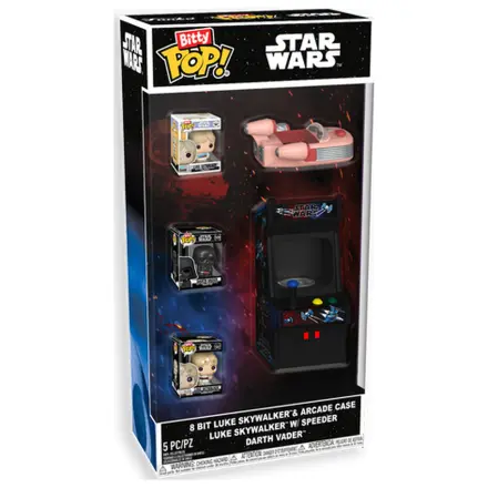 Bitty Funko POP figurka Star Wars 8 Bit Luke Skywalker a Arcade Case fotografii produktu