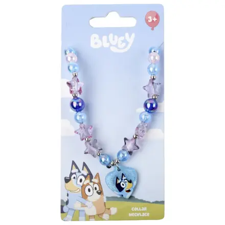 Bluey korálkový náhrdelník se srdcem fotografii produktu