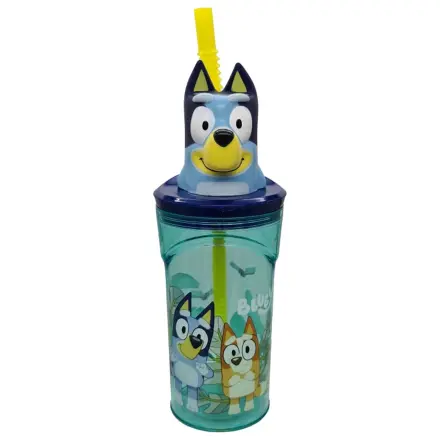 Bluey Splash 3D plastový hrnek s brčkem 360ml fotografii produktu