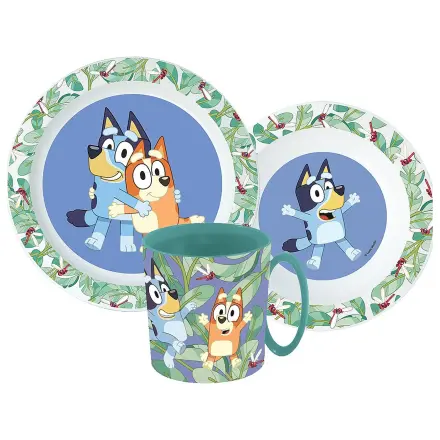 Bluey tropická jídelní sada, sada z mikro plastu s hrnkem fotografii produktu