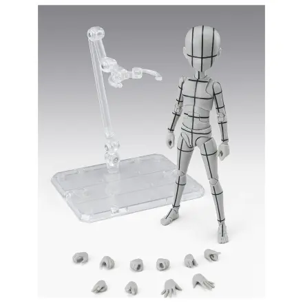 Body Series Body-Kun- Ken Sugimori Edition Wireframe Gray Color Ver. S.H. Figuarts figurka 13 cm fotografii produktu