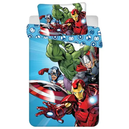 Avengers světle modré dětské, předškolní povlečení na peřinu fotografii produktu