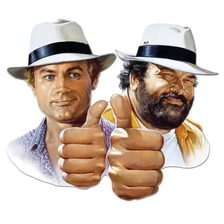 Bud Spencer & Terence Hill 3D plechová cedule Hill + Spencer 45 x 45 cm termékfotója