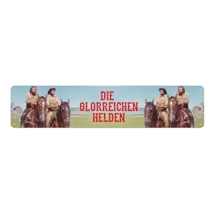 Bud Spencer & Terence Hill Plechová cedule Die glorreichen Helden 46 x 10 cm fotografii produktu