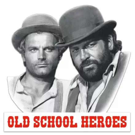 Bud Spencer & Terence Hill 3D plechová cedule Old School Heroes 45 x 45 cm termékfotója