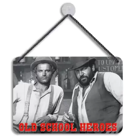 Bud Spencer & Terence Hill plechová cedule Old School Heroes 16,5 x 11,5 cm termékfotója