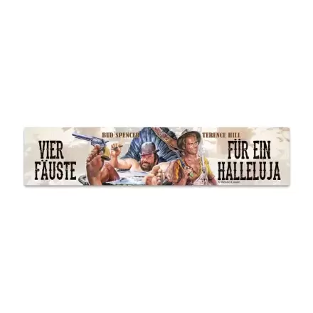 Bud Spencer & Terence Hill plechová cedule s magnetem Vier Fäuste für ein Halleluja 16 x 3,5 cm fotografii produktu