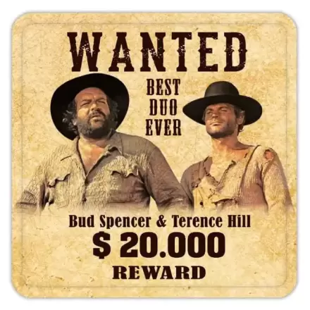 Bud Spencer & Terence Hill coasters Wanted 10 x 10 cm - Podtácky fotografii produktu