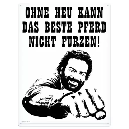 Bud Spencer Tin Sign Pferd Faust 30 x 40 cm Plechová cedule fotografii produktu