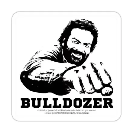 Bud Spencer Tin coasters Bulldozer 10 x 10 cm - plechové podtácky fotografii produktu