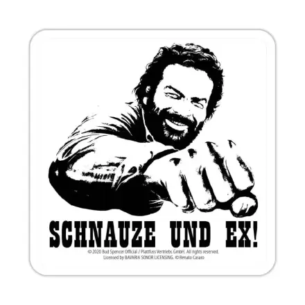 Bud Spencer Tin coasters Schnauze und Ex 10 x 10 cm Plechové tácky fotografii produktu
