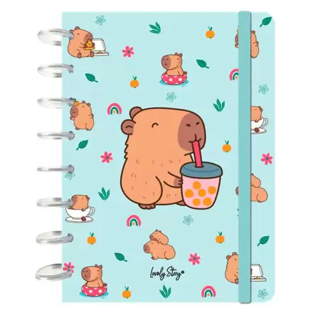 Capibara Bubble Tea A5 zápisník fotografii produktu