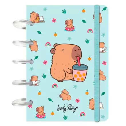 Capibara Bubble Tea A6 zápisník fotografii produktu