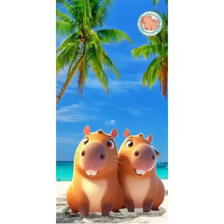 Capybara mikrovláknová plážová osuška fotografii produktu