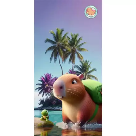 Capybara microfibre plážová osuška fotografii produktu
