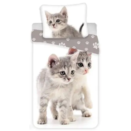 Povlečení s kočičím motivem 140x200cm, 70x90cm fotografii produktu