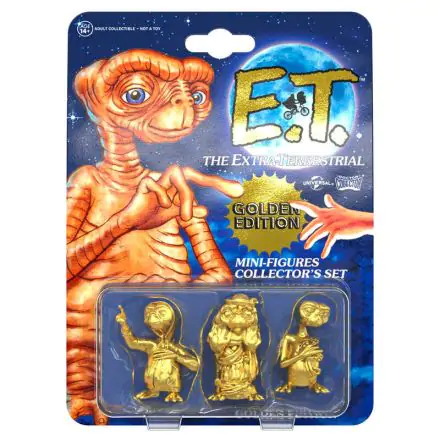 E.T. the Extra-Terrestrial Sběratelská sada mini figurek 3 kusy Zlatá edice 5 cm fotografii produktu