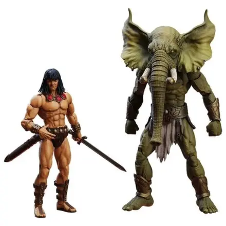 Conan the Barbarian Epic H.A.C.K.S. akční figurky Set Věž slona: Mladý Conan a Yag Kosha fotografii produktu